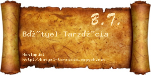 Bátyel Tarzícia névjegykártya